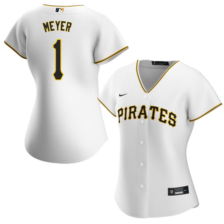 Nike Women #1 Billy Meyer Pittsburgh Pirates Baseball Jerseys Sale-White